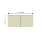 Cotton Label · Centre Fold · 50 × 30 mm