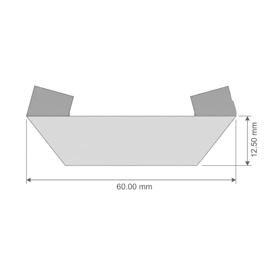 Woven Label · Mitre Fold · 60 × 12.50 mm