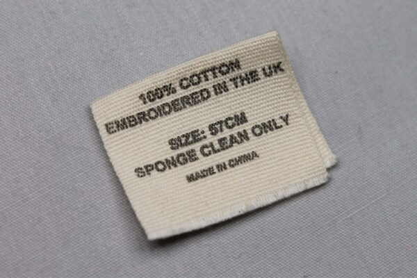 Cotton Label · Centre Fold · 50 × 30 mm