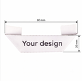 Woven Label - 80x 20mm mitre Fold