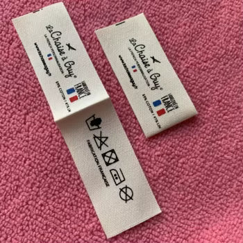 Cotton Label · Loop Fold · 15 × 60 mm