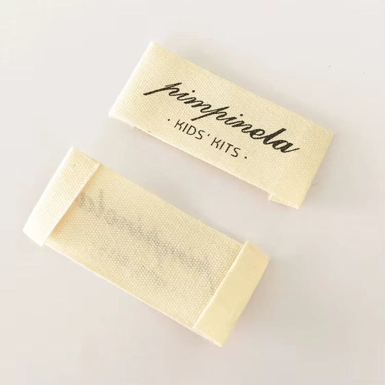 Cotton Label · End Fold · 60mm × 20 mm
