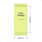 Cotton label 32mm x 64mm)