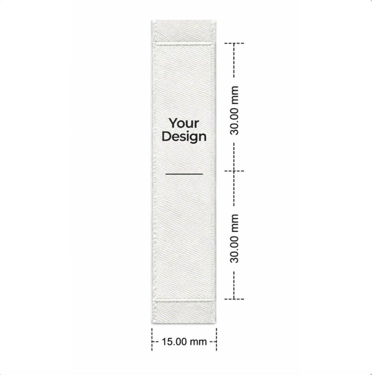 Woven label 15mm x 60mm)