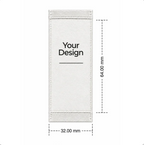 Woven label 32mm x 64mm)