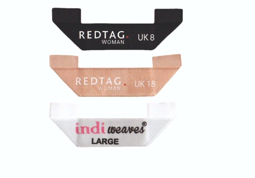Woven Label · Mitre Fold · 80 × 20 mm