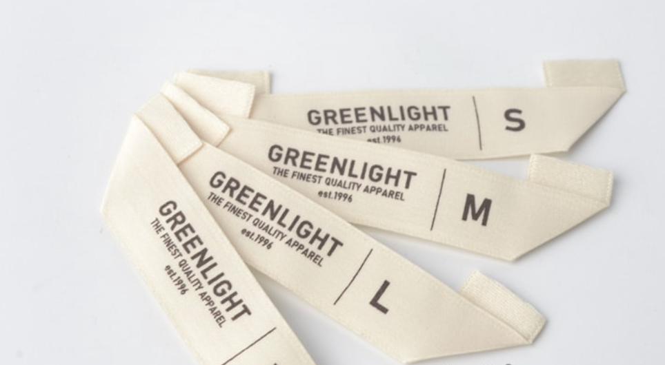 Cotton Label · Mitre Fold · 80 × 20 mm