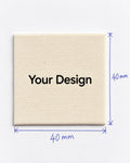 Cotton Label · End Fold · 40 × 40 mm