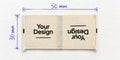 Cotton Label · Centre Fold · 50 × 30 mm