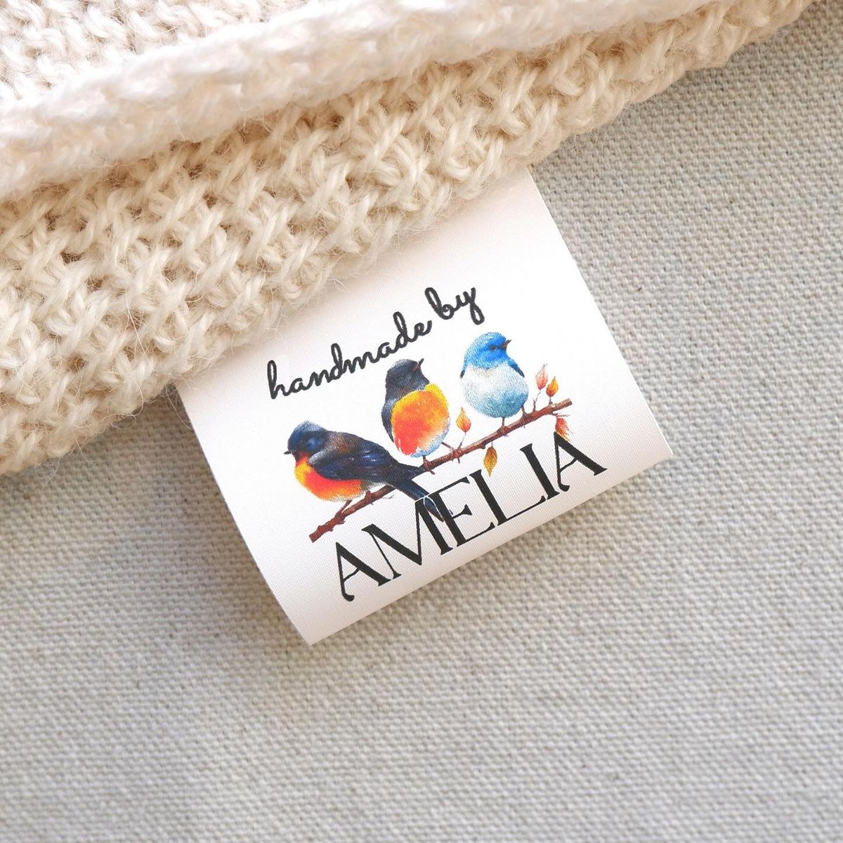 Cotton label 32mm x 64mm)