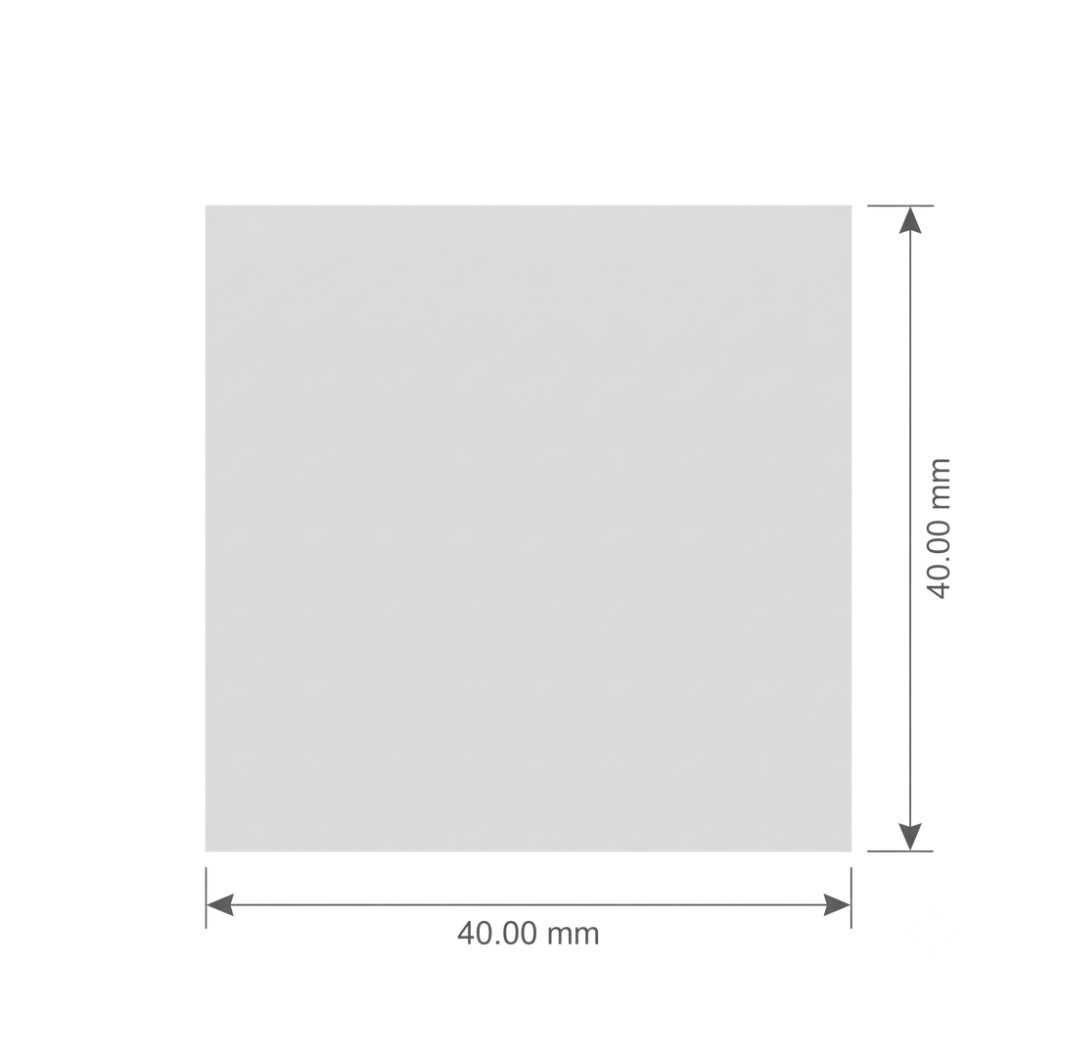 Woven Label · End Fold · 40 × 40 mm