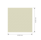 Cotton Label · End Fold · 40 × 40 mm