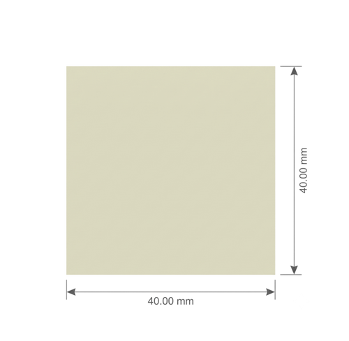 Cotton Label · End Fold · 40 × 40 mm