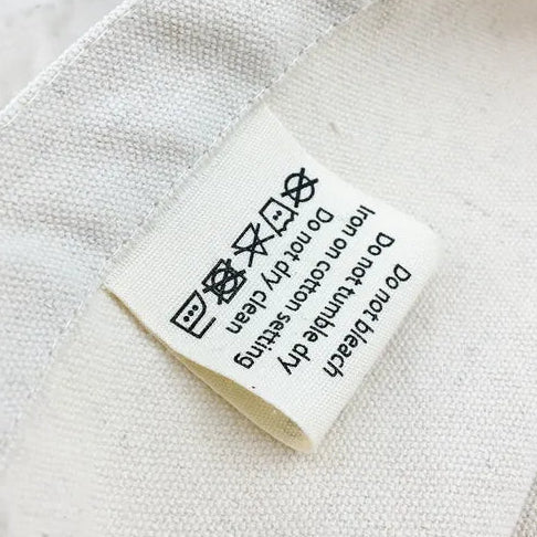 Cotton Label · Centre Fold · 50 × 30 mm