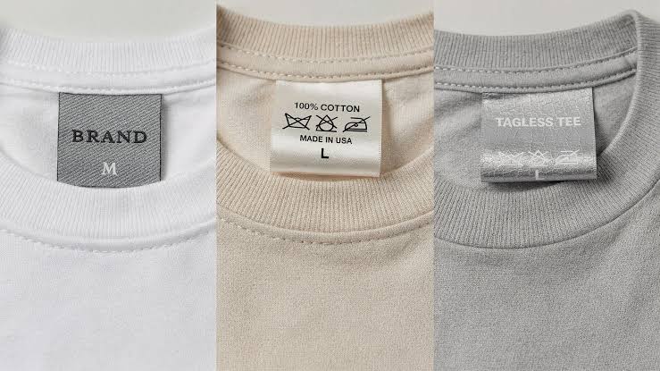 Woven Label · Centre Fold · 50 × 30 mm
