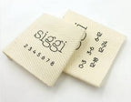 Cotton Label · Centre Fold · 25 × 40 mm