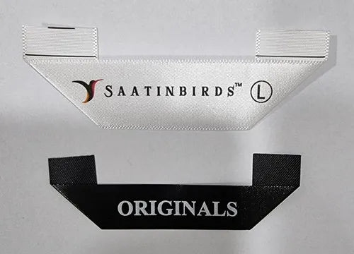 Woven Label · Mitre Fold · 60 × 15 mm