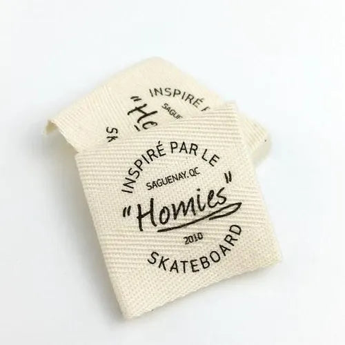Cotton Label · Centre Fold · 25 × 40 mm