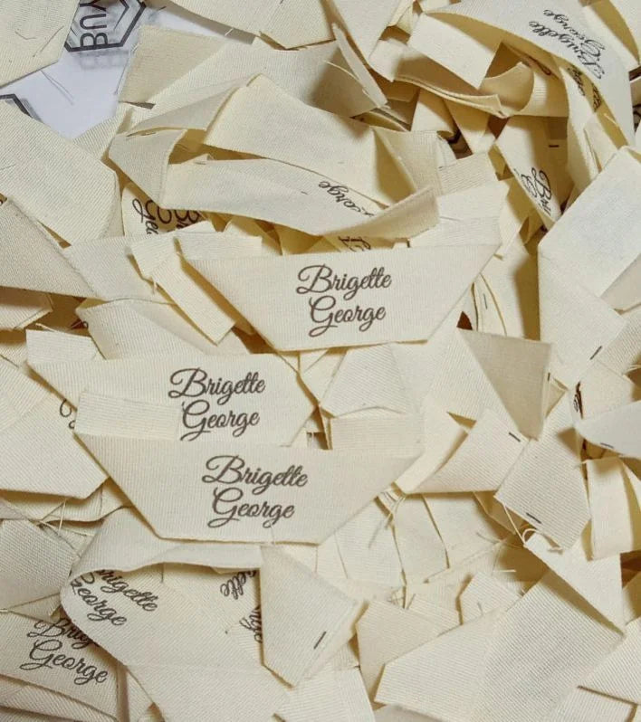 Cotton Label · Mitre Fold · 60 × 12.50 mm