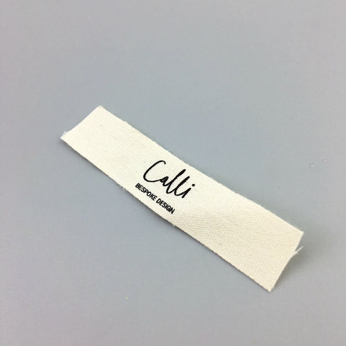 Cotton Label · End Fold · 60 × 15 mm