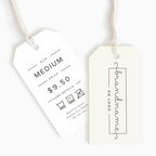 Hang Tag - 2x4 inches