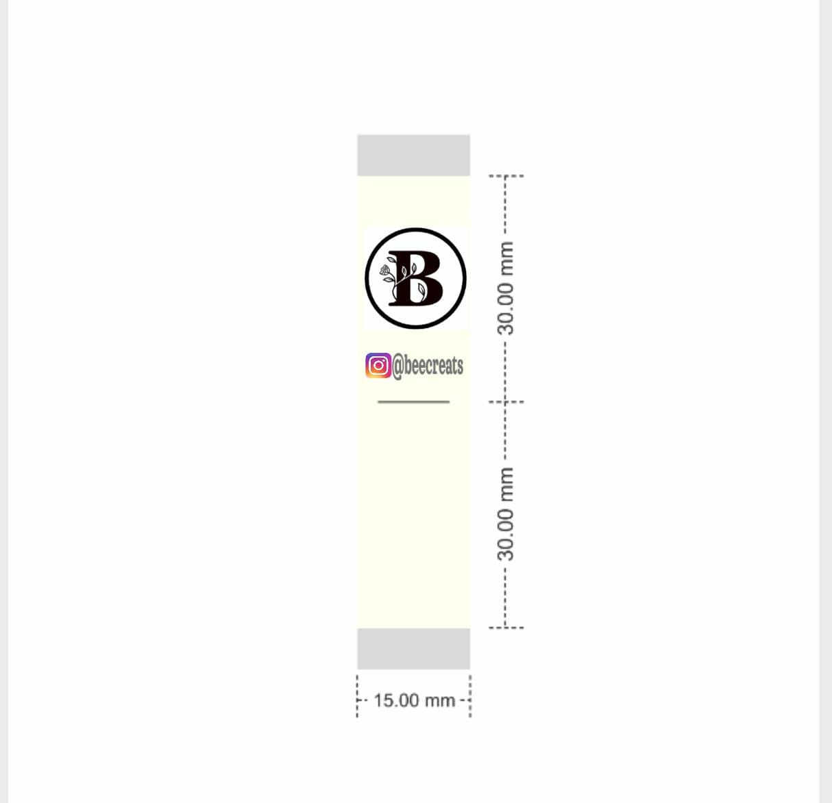 Card 01 - @beecreats (Before)